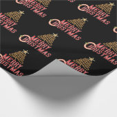 Cowboy-Weihnachten Geschenkpapier (Ecke)