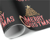 Cowboy-Weihnachten Geschenkpapier (Rolleneckpunkt)