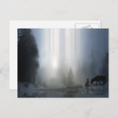 Cowboy Weihnachten mit Pferdepostkarte (Vorne/Hinten)