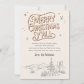 Cowboy Weihnachten Western Frohe Weihnachts-Foto (Vorderseite)