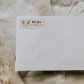 Cowboy Weihnachts-Rücksendeadressen-Aufkleber