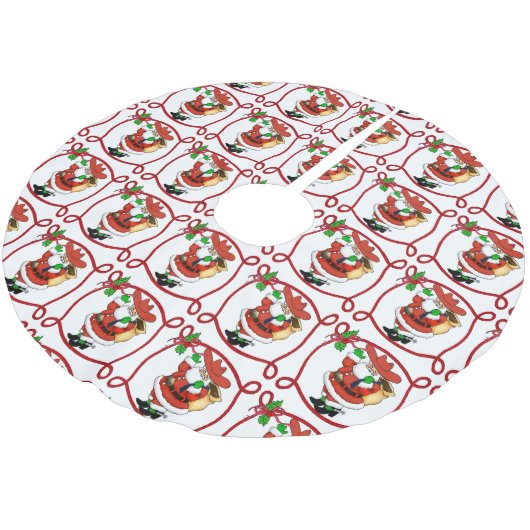 Cowboy Weihnachtsbaumrock Polyester Weihnachtsbaumdecke (Schrägansicht)