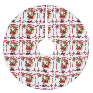 Cowboy Weihnachtsbaumrock Polyester Weihnachtsbaumdecke