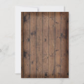 Cowboy Weihnachtsbeleuchtung Einladung (Rückseite)