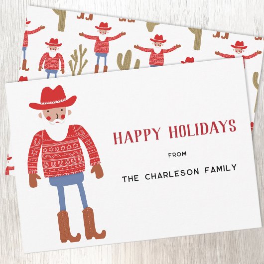 Cowboy Weihnachtsmann Weihnachten