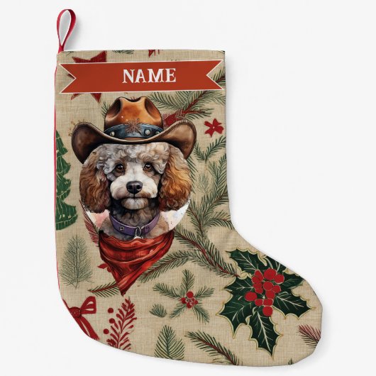 Cowboy-Weihnachtsstrumpf Kleiner Weihnachtsstrumpf (Vorderseite)