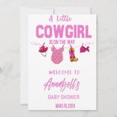 Cowboy Welcome Baby Duschgel, Wild West Baby Save The Date (Vorderseite)