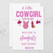 Cowboy Welcome Baby Duschgel, Wild West Baby Save The Date (Vorne/Hinten)