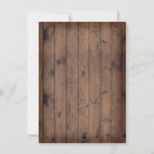 Cowboy Western 1. Rodeo Geburtstagsparty Einladung (Rückseite)