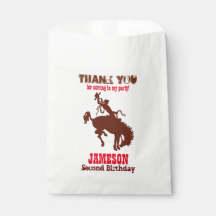 Cowboy-Western-alte Westgeburtstags-Baby-Dusche Geschenktütchen
