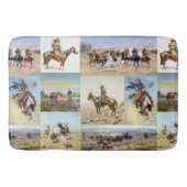 Cowboy Western Art Populär Badematte (Vorderseite)