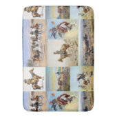 Cowboy Western Art Populär Badematte (Vorderseite Vertikal)