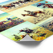 Cowboy Western Art Poster (Ecke)