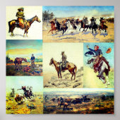 Cowboy Western Art Poster (Vorne)