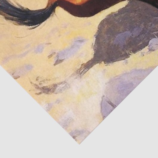 Cowboy Western Art von Frederic Remington Seidenpapier (Detail)