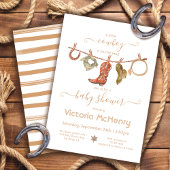 Cowboy Western Baby Boy Clothesline Babydusche Einladung