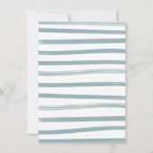 Cowboy Western Baby Boy Clothesline Babydusche Einladung (Rückseite)