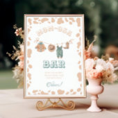 Cowboy Western Baby Dusche Mama-osa Bar Zeichen Poster