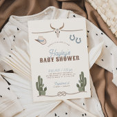 Cowboy Western Baby Shower Invitation Einladung