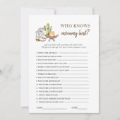 Cowboy Western Baby Showgame Einladung (Vorderseite)