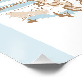 Cowboy Western Babydusche Begrüßungszeichen Poster (Ecke)