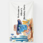 Cowboy Western Birthday Banner (Vertikal)