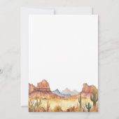 Cowboy Western Birthday Invitation Einladung (Rückseite)