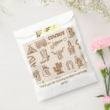 Cowboy Western Birthday Party Gingham