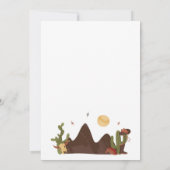 Cowboy Western Boy Baby Dusche Einladung (Rückseite)