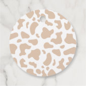 Cowboy Western Boy Babydusche Danke Geschenkanhänger (Rückseite)