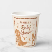 Cowboy Western Boy Babydusche Pappbecher (Vorderseite)