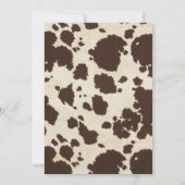 Cowboy Western Boys Einladung zum Geburtstag (Rückseite)