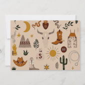 Cowboy Western Boys Geburtstag Foto Einladung (Rückseite)