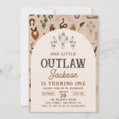 Cowboy Western Boys Geburtstagsparty Einladung (Vorderseite)