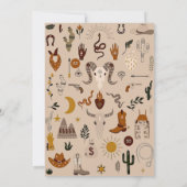 Cowboy Western Boys Geburtstagsparty Einladung (Rückseite)