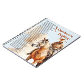 Cowboy-Western Christliches religiöses Pferd Notizblock (Linke Seite)