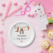 Cowboy Western Clothesline Pappteller (Party)