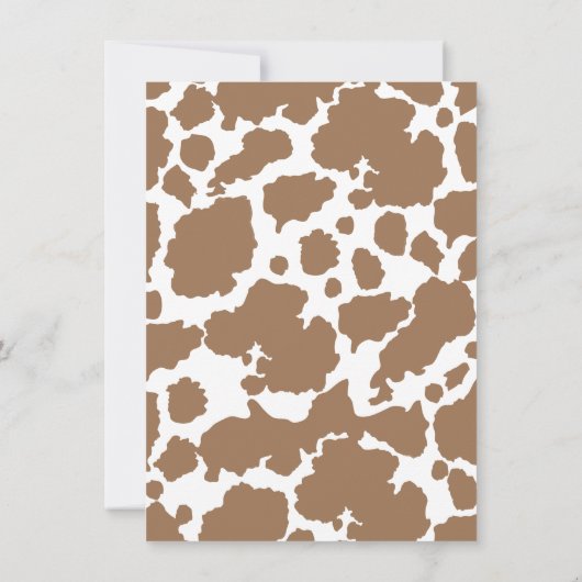 Cowboy Western Cowhide Clothesline Baby Showingins Einladung (Rückseite)