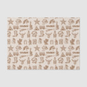 Cowboy Western Decoupage Seidenpapier (Vorderseite)