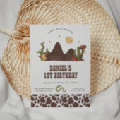 Cowboy Western Geburtstag Einladung