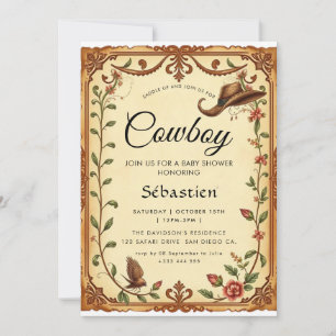 Cowboy Western Geburtstag Einladung