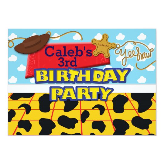 Cowboy Western Geburtstags Party Einladung Zazzle De