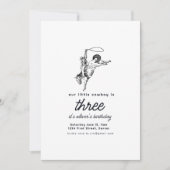 Cowboy-Western Geburtstagsparty - Einladung (Vorderseite)