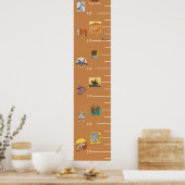 Cowboy Western Growth Chart Poster (Küche)