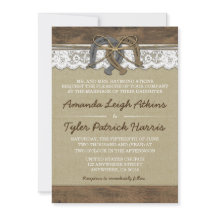 Cowboy Western Horseshoe Hochzeitseinladungen