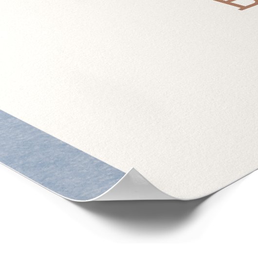 Cowboy Western Kinderdusche Begrüßungszeichen Poster (Ecke)