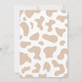 Cowboy Western Kinderdusche Vorhersagen Spaß Spiel Einladung (Rückseite)