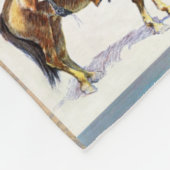 Cowboy-Western-Kunst populär Fleecedecke (Ecke)