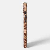 Cowboy-Western-Landmuster aus geflochtenem Leder Case-Mate iPhone Hülle (Rückseite / Links)