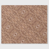 Cowboy-Western-Landmuster aus geflochtenem Leder Geschenkpapier (Flach)